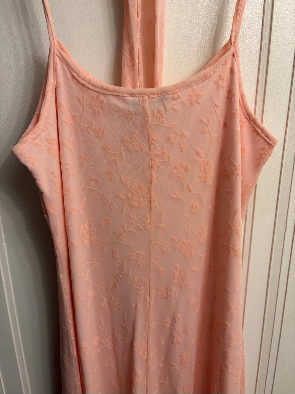 Delicate Velour Dress in Light Rose - Picture 10 of 11